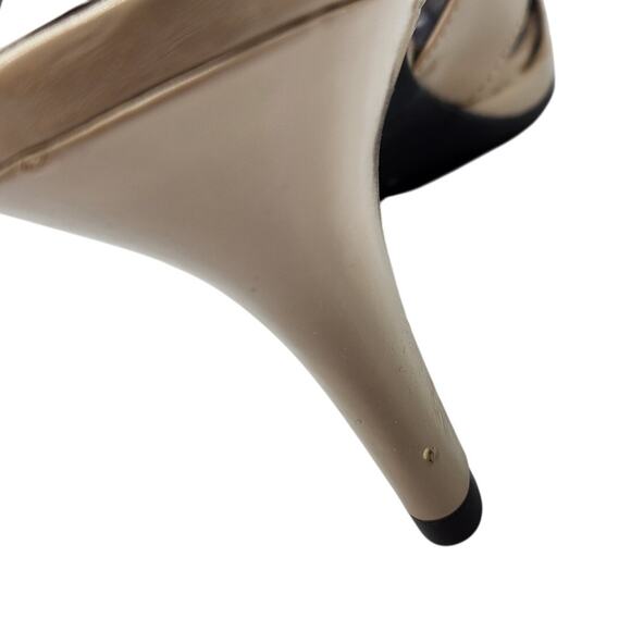 Life Stride "Viking" Strappy Beige Peep-toe Slingback High-heeled Sandals SZ 9M - Picture 5 of 12